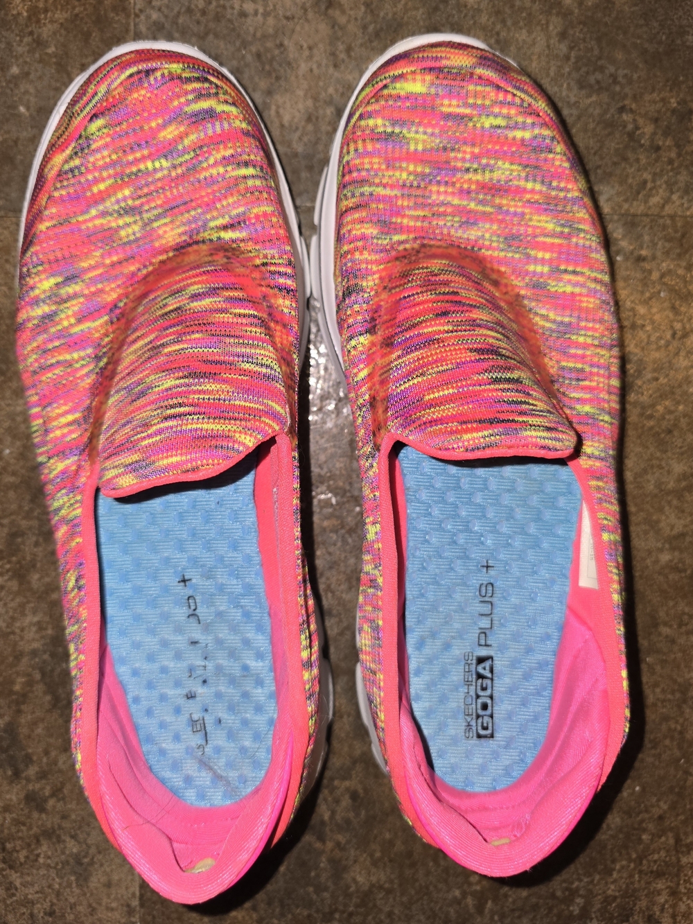Skechers Go Walk 3 slip-on walking shoes women multicolor  Sz 7 run smaller